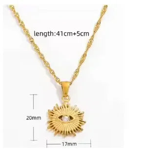 Stainless Steel Creative Steel Ball Chain Necklace - C61