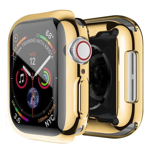 Screen Protector for Apple Watch Ultra 3 2 49 41 44 40 45 46 42mm TPU Bumper Cover Case for iWatch Series 11 10 9 8 7 SE 6 5 