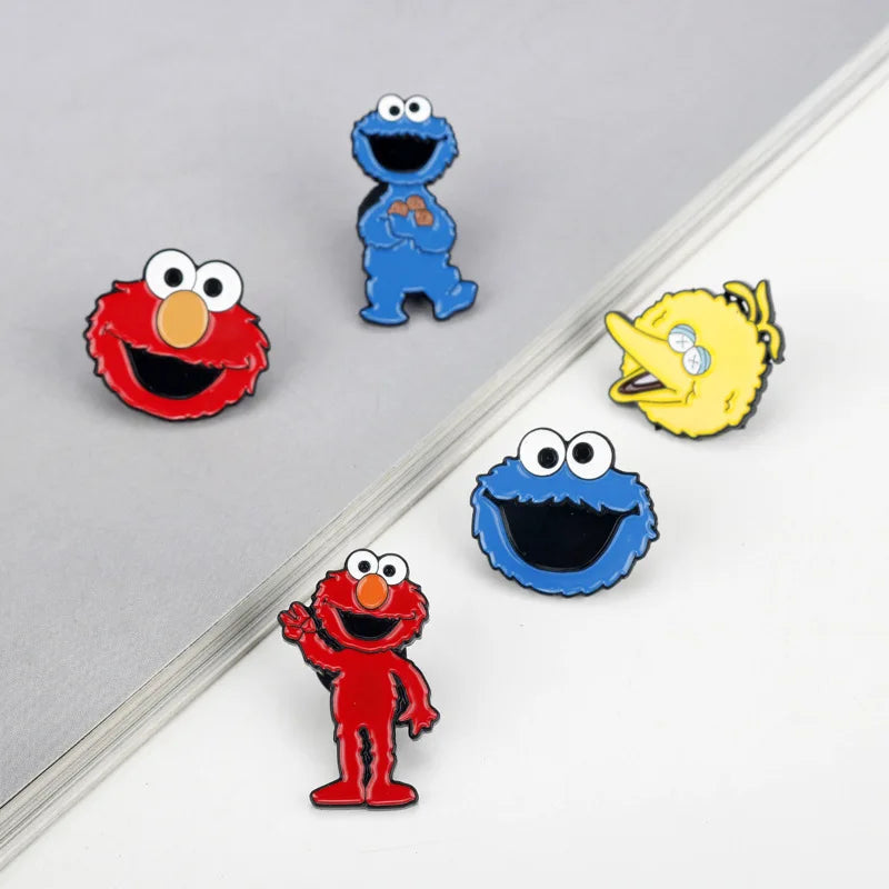 5pcs/set Classic Cartoon Enamel Pin Animal Brooches Lapel Pins Badges On Backpack Brooches For Clothes Jewelry Accessories Gi
