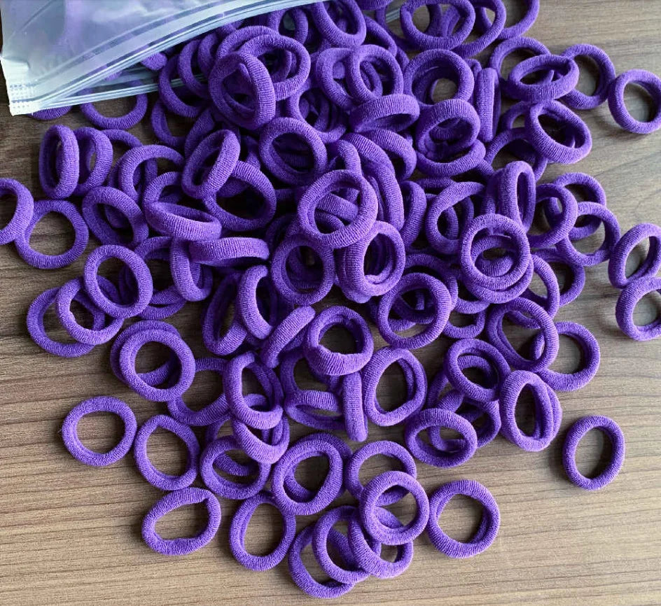 50/100Pcs Colorful Nylon Hair Bands for Children Scrunchie Hair Ties Rubber Band Kids Elastic Hair Leagues Girl Hair Accessor