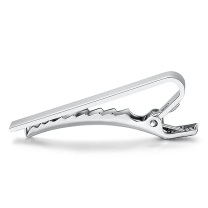 Tie Clip Necktie Accessories Fashion Style Ties for Men Metal Tone Simple Bar Clasp Practical Clasp Tie Pin for Mens Collar C
