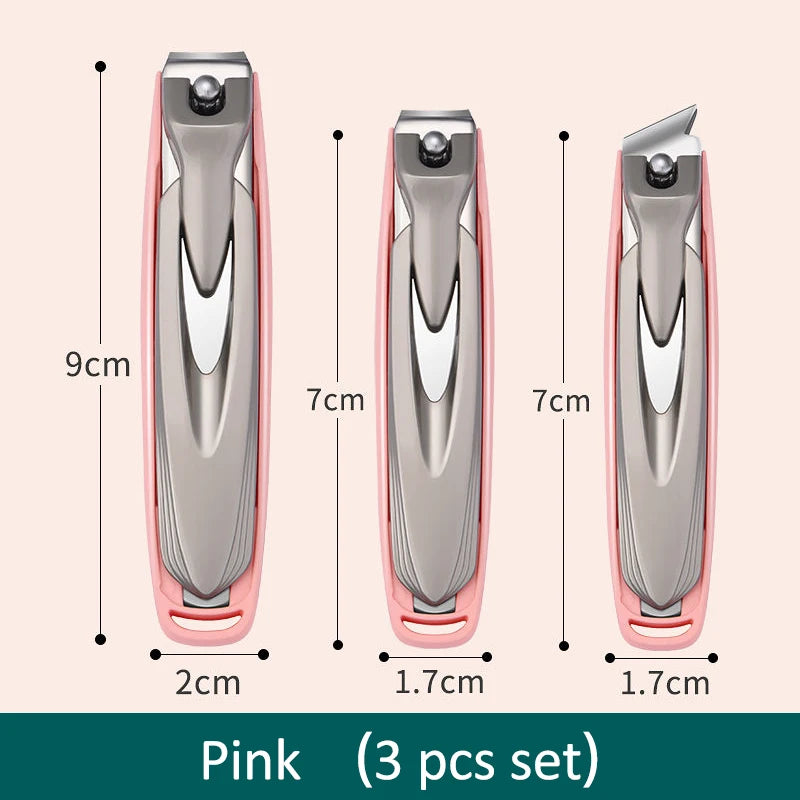 Colorful Nail Clippers Anti-Splash Nail Cutter Detachable Design Fingernail Clippers Stainless Steel Manicure Nail Tool