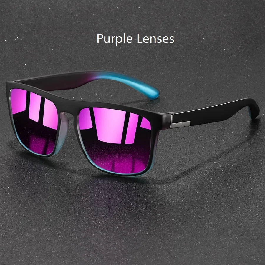 Fashion Vintage Square Sunglasses Men Women Fishing Driving Man Designer Sun Glasses Anti-Glare Retro Eyewear