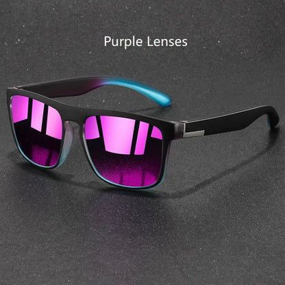 Fashion Vintage Square Sunglasses Men Women Fishing Driving Man Designer Sun Glasses Anti-Glare Retro Eyewear