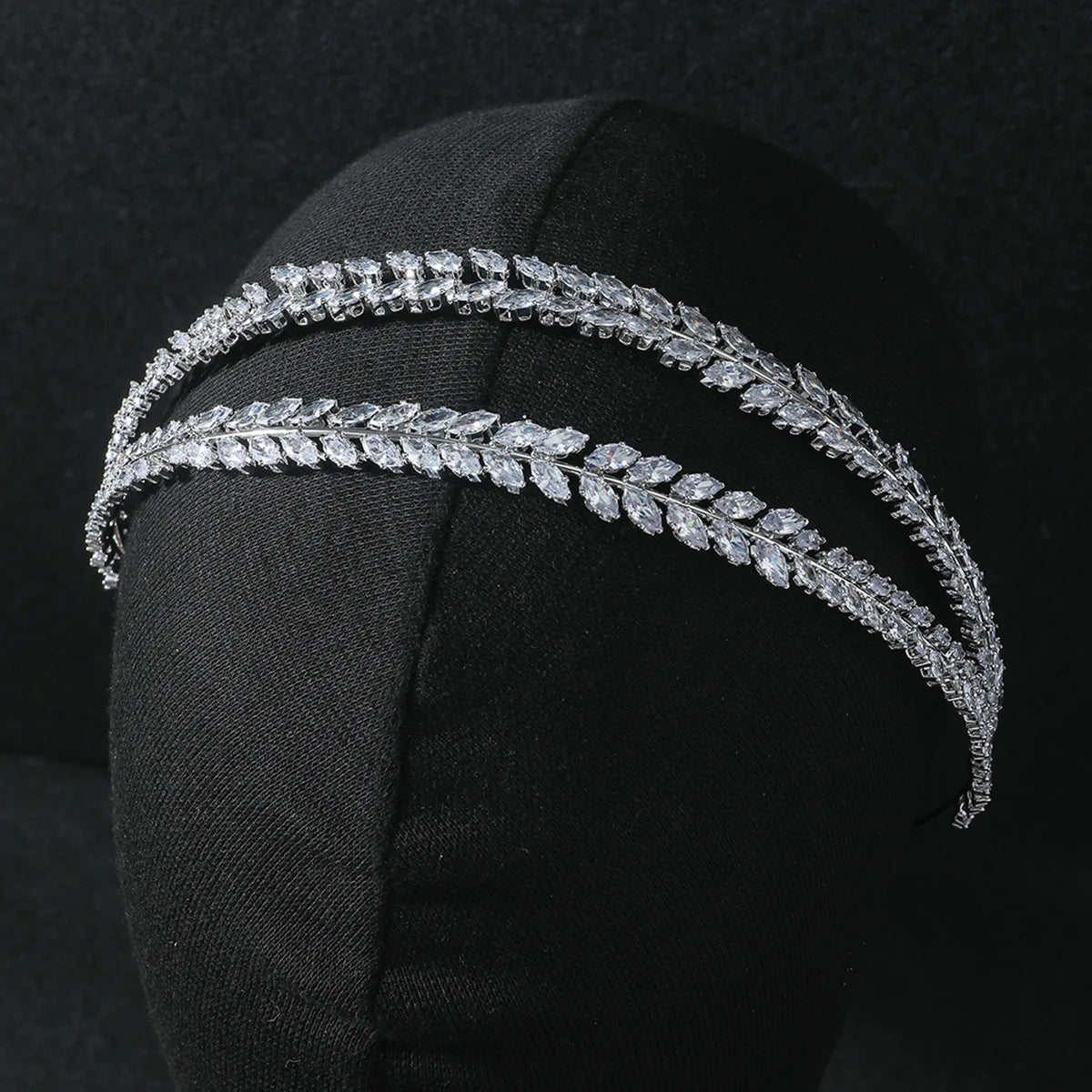 Luxury Bridal Tiara Wedding Headband Cubic Zirconia Bride Headband Tiaras And Crowns For Women Party Prom Hair Jewelry Headdr