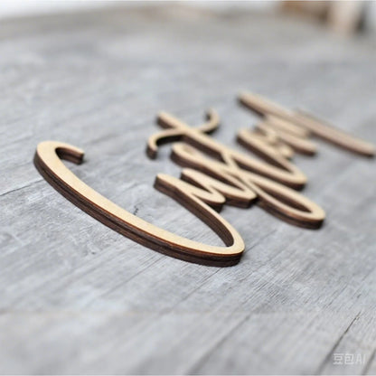 1pc Personalized Wooden Name Tag, Custom Content, Multi-color Selection, Home Decoration, Wall Decoration, Holiday Decoration