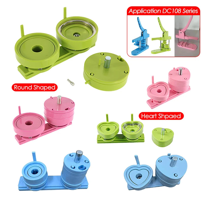 25/32/37/44/58/75mm Badge Maker Molds DIY Button Badge Maker Press Machine Interchangeable Die Mould Round Badge Punching Die