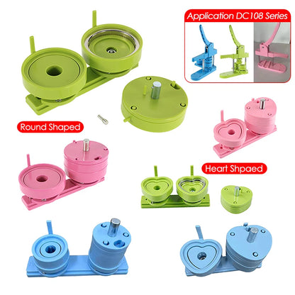 25/32/37/44/58/75mm Badge Maker Molds DIY Button Badge Maker Press Machine Interchangeable Die Mould Round Badge Punching Die