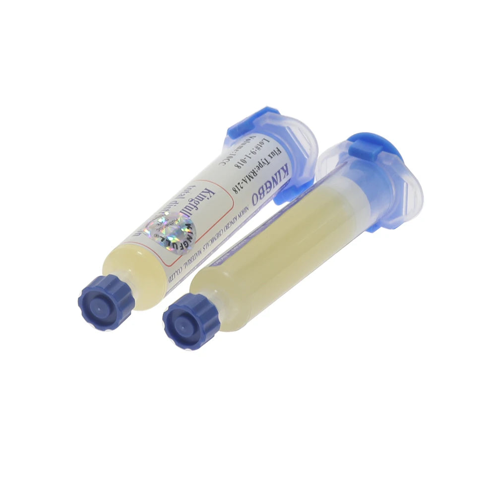 KINGBO RMA-218 10cc Solder Flux Soldering Iron Welding Flux Consumer Electronics Repair Solder Paste For Phone LED BGA SMD PG