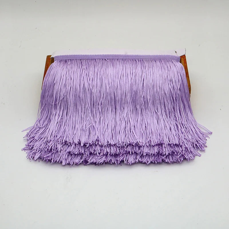 Lace Ribbon, 10 Yards Tassel Trim for Dress Trimming, Do It Yourself Crafts & Scrapbooking - Lilac / 10 yards