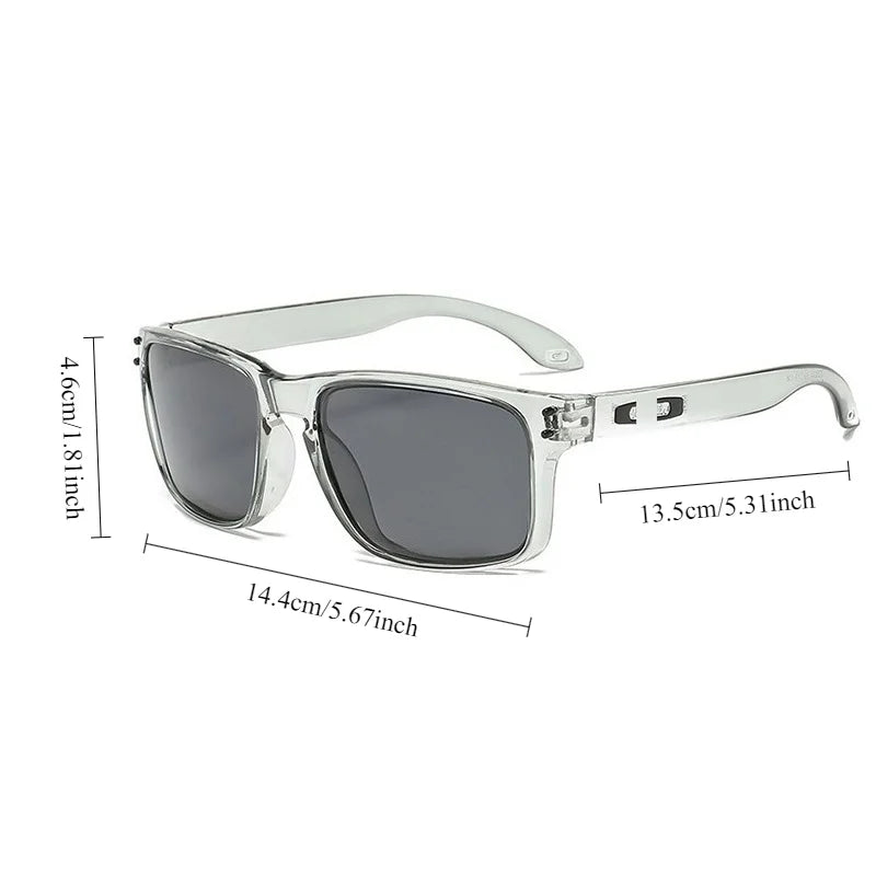 Men's Vintage-Inspired Fashion Glasses with Large Curved Frames - Perfect for Parties
