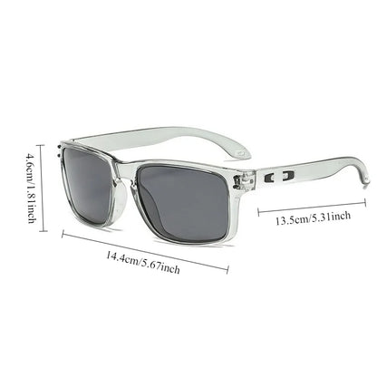 Men's Vintage-Inspired Fashion Glasses with Large Curved Frames - Perfect for Parties