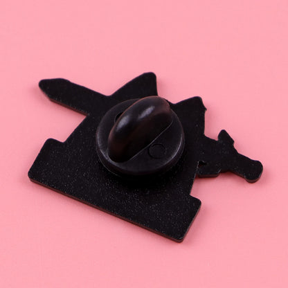 Cute Cat Enamel Pins "FINE"Brooches Metal Lapel Pin Badge Backpack Accessories Jewelry Friend Gifts