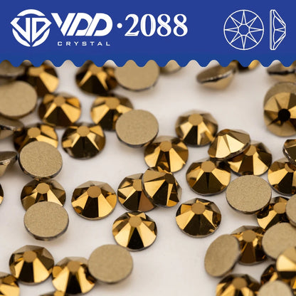 VDD SS16-SS30 High Quality AAAAA 2088 Rhinestones Crystal Flatback 8 Big 8 Small 16cut Stones For DIY Crafts Nail Art Decorat