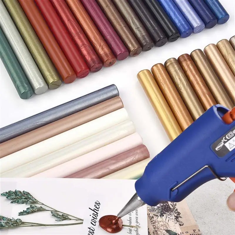 10 Pcs Seal Wax Sticks For Melting Glue Gun Sealing Wax Sticks Wedding Party Invitation Sealing Wax For Fashion Gift Decorati