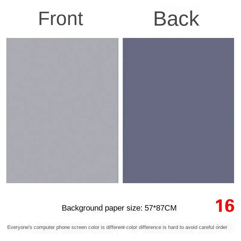 Photography Backdrops Wallpaper 57*87cm 2sides Solid Color Photo Background Props for Photo Studio Newborn Product Photograph