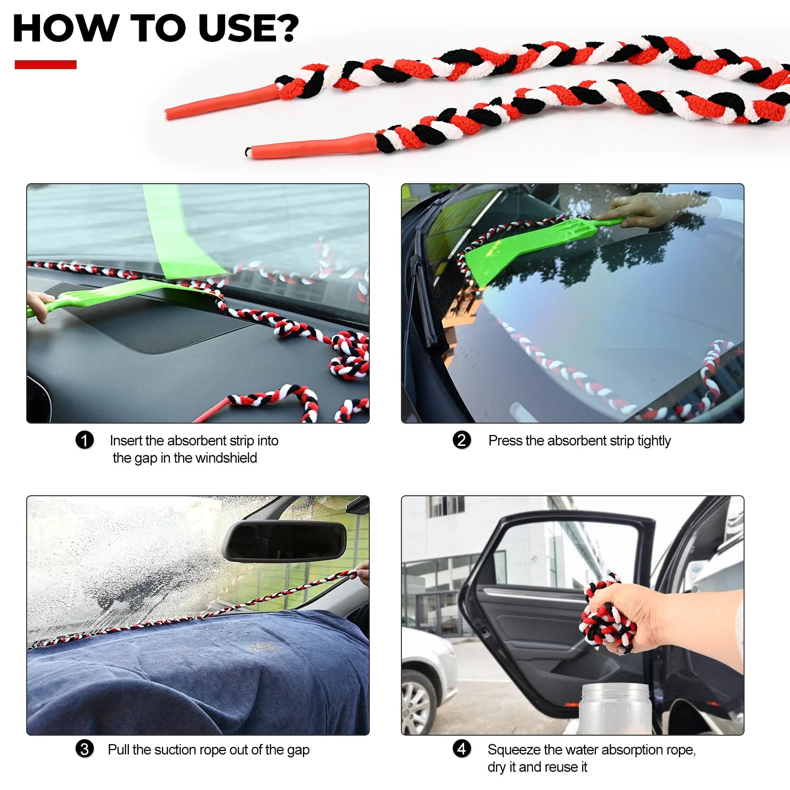 Vinyl Wrap Application Tools for Car and Window-Sponge and Teflon Tape, Ideal for Vehicle Wrapping and Window Gap Cleaning