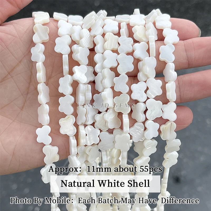 Natural Shell Beads Irregular Shape Smooth Beads Loose Spacer Bead For Jewelry Making Diy Earrings Necklace Accessory Finding