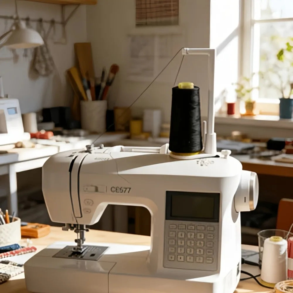 Sewing Machine Top Thread Holder, Vertical Large Thread Holder, Anti-Tangling Thread Guide Device