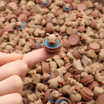 30PCS 3D Capybara Figurines Capybara Party Favors Cute Animal DIY Ornament Supplies for garden Capybara Home Decoration Ornam