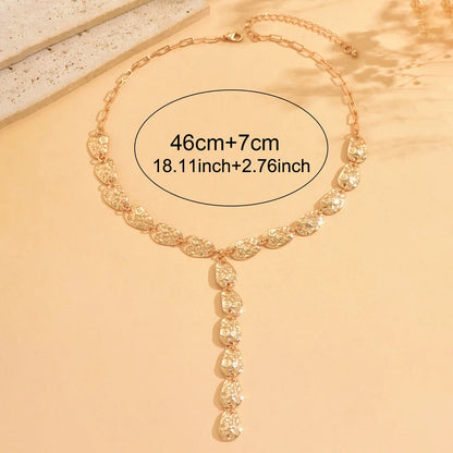 Vintage Y Shaped Lariat Necklace Gold Irregular Hammered Pendant Hypoallergenic Dainty Minimalist Daily Jewelry Gift for Wome