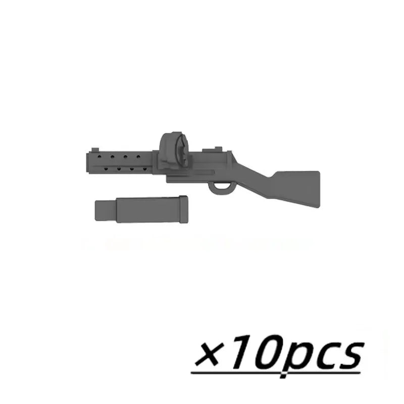 Military Weapons Figures Mini Accessories Light Machine Guns MOC Soldiers Army Brinquedos No Playmobil Building Block Boy Toy