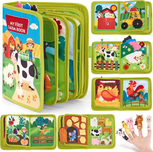 Baby Early Education Schoolbag Safe Felt Interactive Busy Board Alphabet Educational Toy for Children Felt Alphabet Learning 