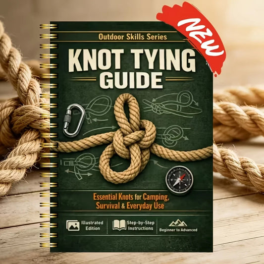 40 Page Outdoor Survival Knot Bible Step by Step Illustrated Complete Knot Guide for Camping Hiking Daily Survival Home