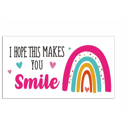 50pcs Mini I Hope This Makes You Smile Business Thank You Cards, Shopping Purchase Greeting Cards To Customer Appreciation Ca
