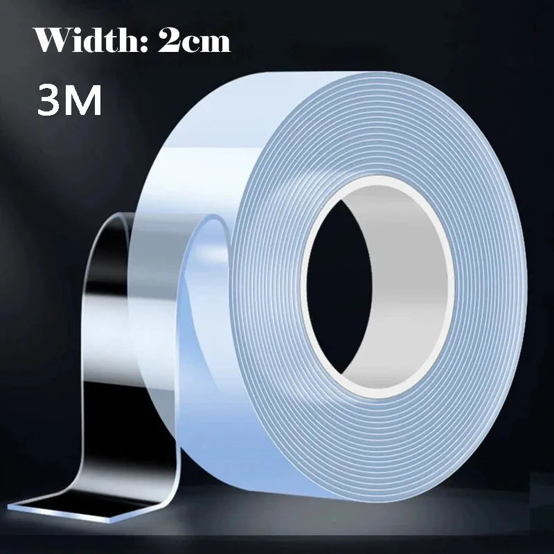 "Versatile Reusable Double-Sided Waterproof Adhesive Tape - Perfect for Kitchen and Bathroom Supplies" - 3m