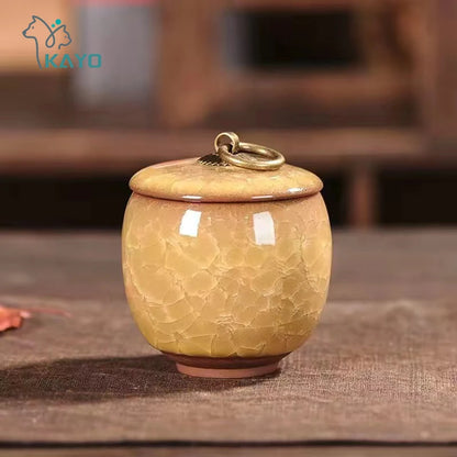 Ceramics Ash Urn Sealed Cremation Funeral Ashes Keepsake Small Animals Pet Dog Cat Memorial Suitable Home Fireplaces Burial -