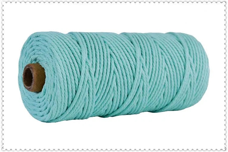 Handmade Boho Decor 4mm 100% Colorful Cotton Cord Rope Thread Twisted Macrame String DIY Home Wedding Decoration Supply 110ya