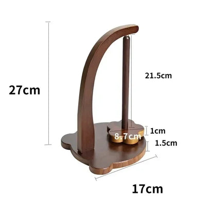 Wooden Yarn Holder Spinning Knitting Tools Crochet Yarn Holder Rotating Magnetic Thread Spool Wool Ball Winder Rotation Spinn