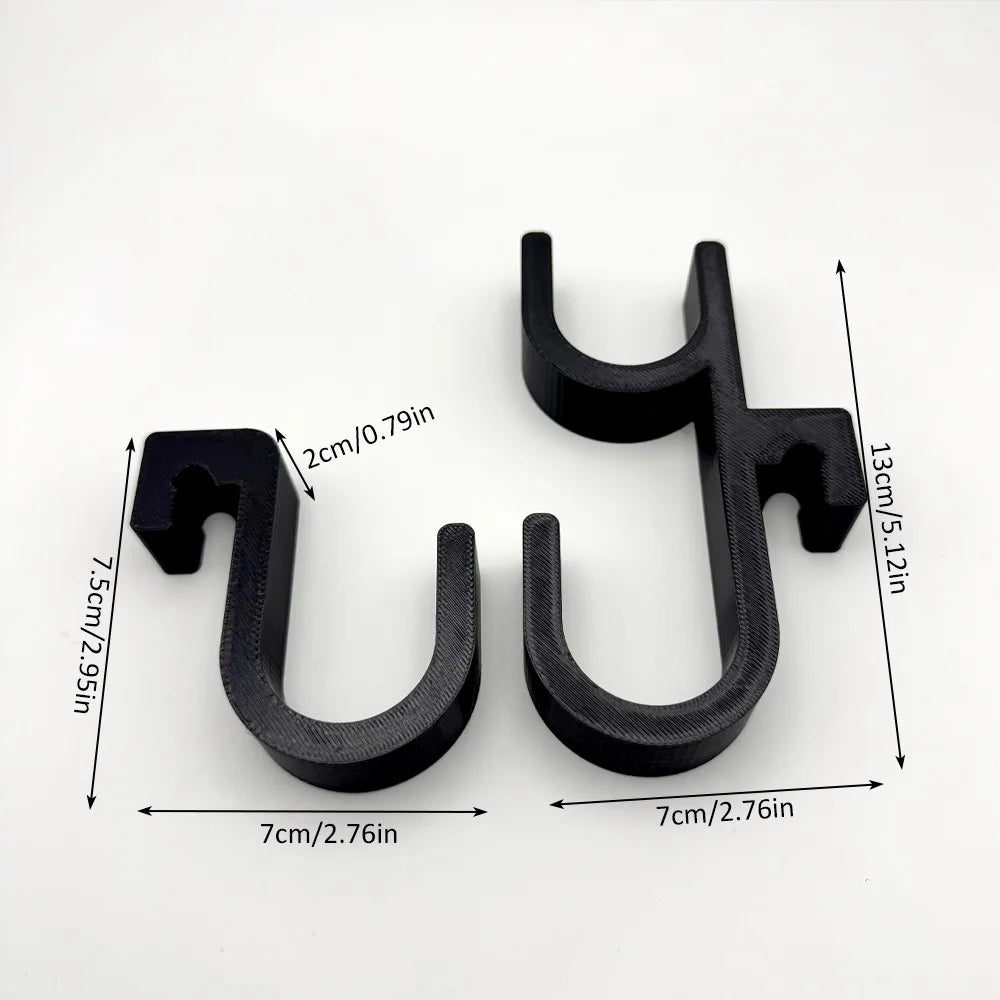 2Pcs Car Umbrella Hooks - Trunk Hangers, Universal for Sedans with No-Drill Installation, Multi-Functional Seat Back Storage 