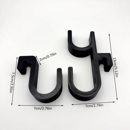 2Pcs Car Umbrella Hooks - Trunk Hangers, Universal for Sedans with No-Drill Installation, Multi-Functional Seat Back Storage 