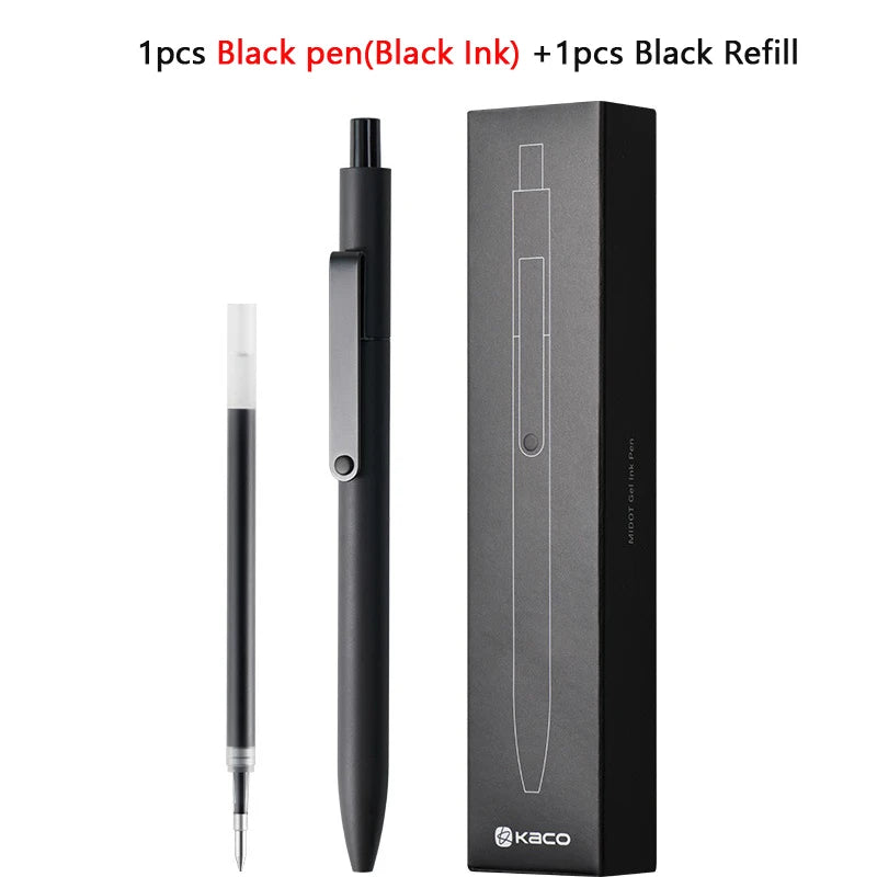 KACO 0.5mm MIDOT Gel Ink Pens, Quick-drying Press Smooth Writing Pen, High Volume for Taking Exams Grading Homework Doing Pap