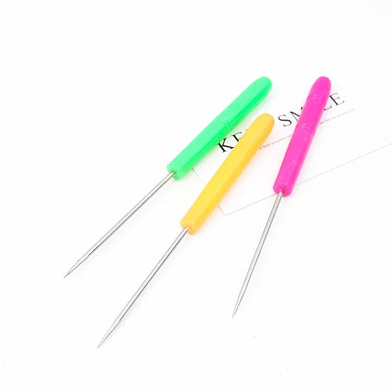 3pcs/lot Hand Craft DIY Tool Set Plastics Handle Scratch Awl Sewing Awl Tool for Sewing, DIY Handicrafts
