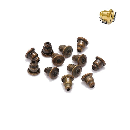 200-2000pcs Soft Silicone Rubber Earring Back Stoppers for Stud Earrings DIY Earring Findings Accessories Bullet Tube Ear Plu
