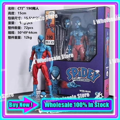 In Stock Mess Toys Superior Symbiote Scarlet Spider Ct Toys Spiderman Daredevil Batman Wolverine Anime Action Figure Gifts To