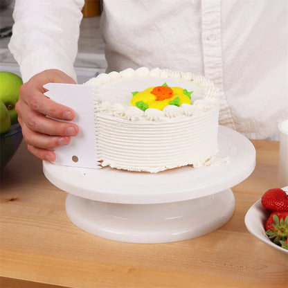 Cake Turntable Stand Cake Decoration Accessories DIY Mold Rotating Stable Anti-skid Round Cake Table Kitchen Baking Tools