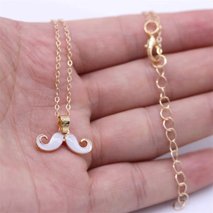 Trending Cute Classic Beard Pendant Necklace For Women Choker Chunky Necklaces Couple Friendship Party Jewelry Accessories Ne