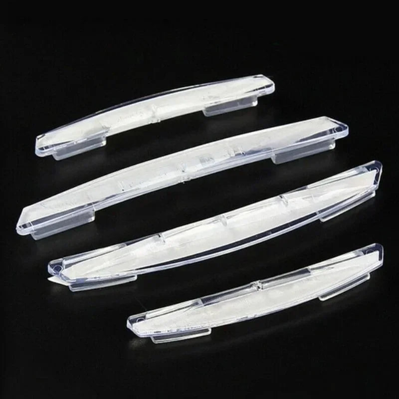4Pcs/Set Car Door Side Anti-collision Decorative Guard Plate Anti-scratch, Car Anti-collision Strip - Transparent