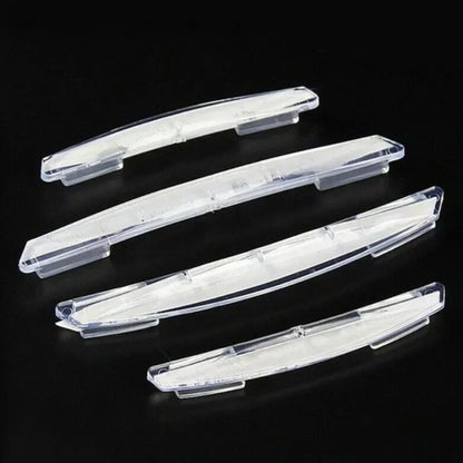 4Pcs/Set Car Door Side Anti-collision Decorative Guard Plate Anti-scratch, Car Anti-collision Strip - Transparent