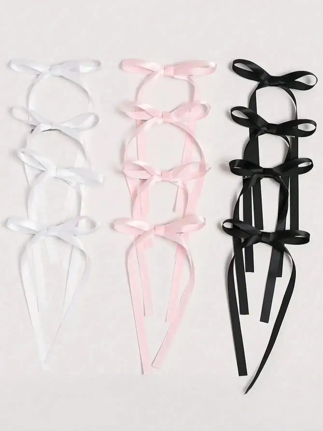 2/12/36 Pcs Fashion Simple Sweet Bow Ribbon Hair Clips For Women Girls Party Hair Accessories