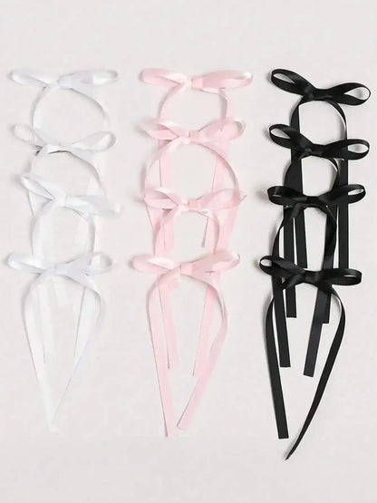 2/12/36 Pcs Fashion Simple Sweet Bow Ribbon Hair Clips For Women Girls Party Hair Accessories - 12 pcs multicolor