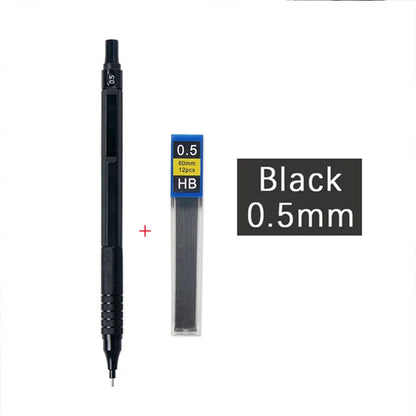 High Quality Metal Mechanical Pencils Set with Lead Refills Drafting Automatic Pencil 0.3, 0.5, 0.7, 2.0mm Pencil for Art Sup