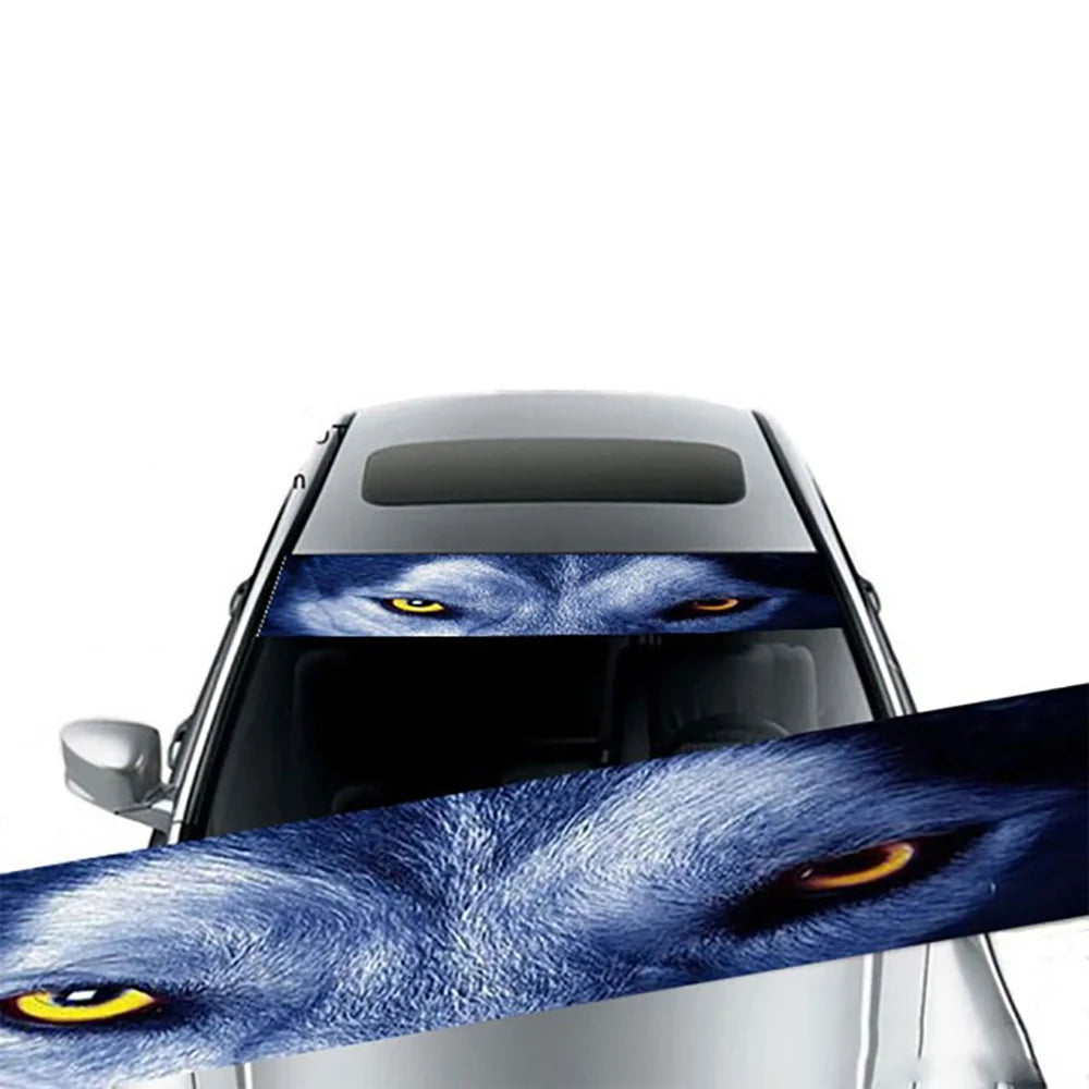 Car Sunshade Stickers Auto Front Windshield 3D Vinyl Film Rear Gear Sunshade Decorative Decals Stickers Cars Decorative Stick