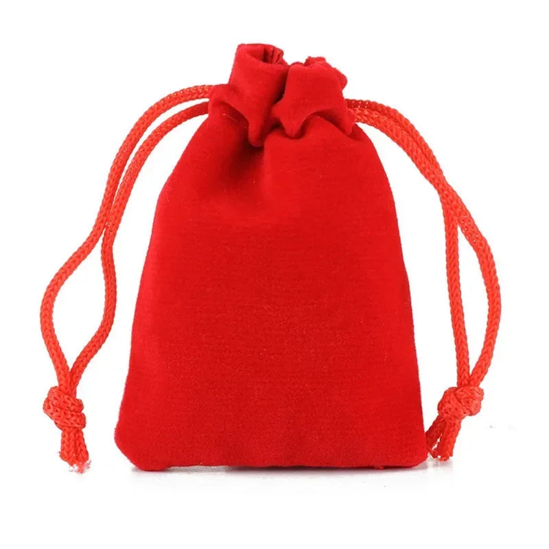 10/5/2PCS Velvet Drawstring Bags Satin Gift Bags Velvet Cloth Jewelry Pouches Wedding Favor Drawstring Bag Christmas Bag 5-5C