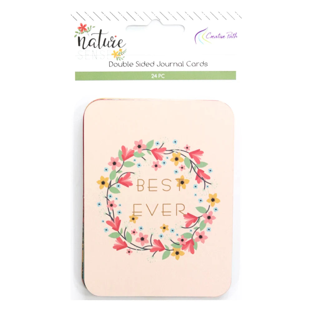 Creative Path Cardboard Journaling Cards Double Sided Printing DIY Crafts Scrapbooking Project Album Journal Card Embellishme