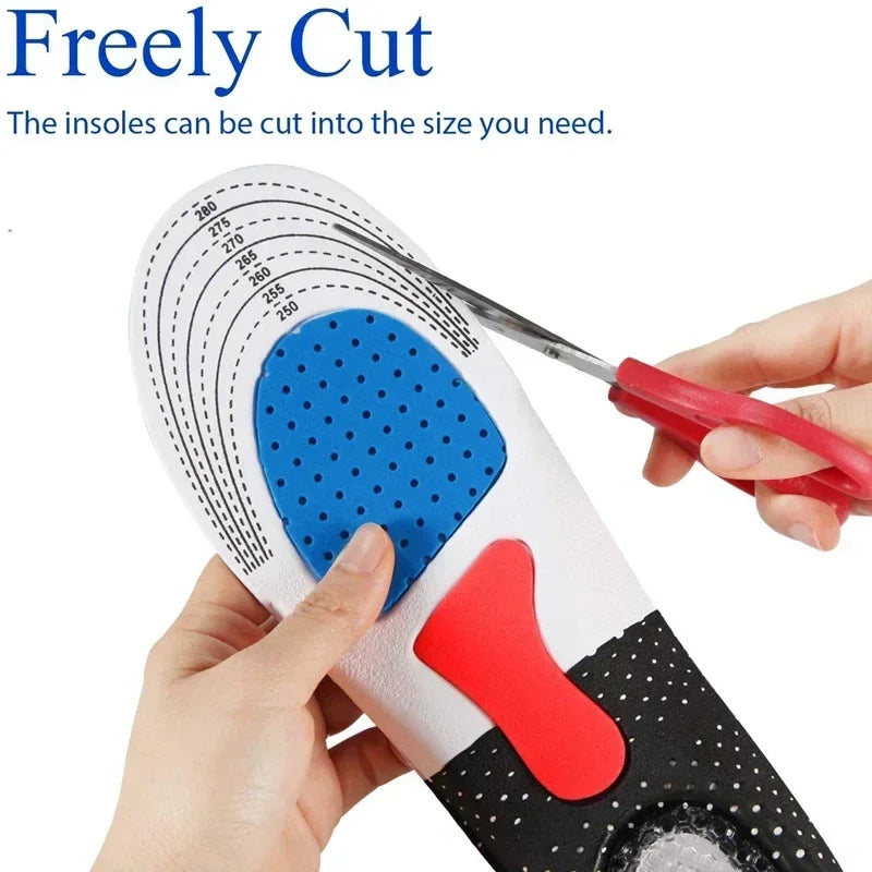 6Pcs Orthopedic Insoles for Feet Arch Support Plantar Fasciitis Orthopedic Insole Silicone Shock Absorbing Soft Running Cushi